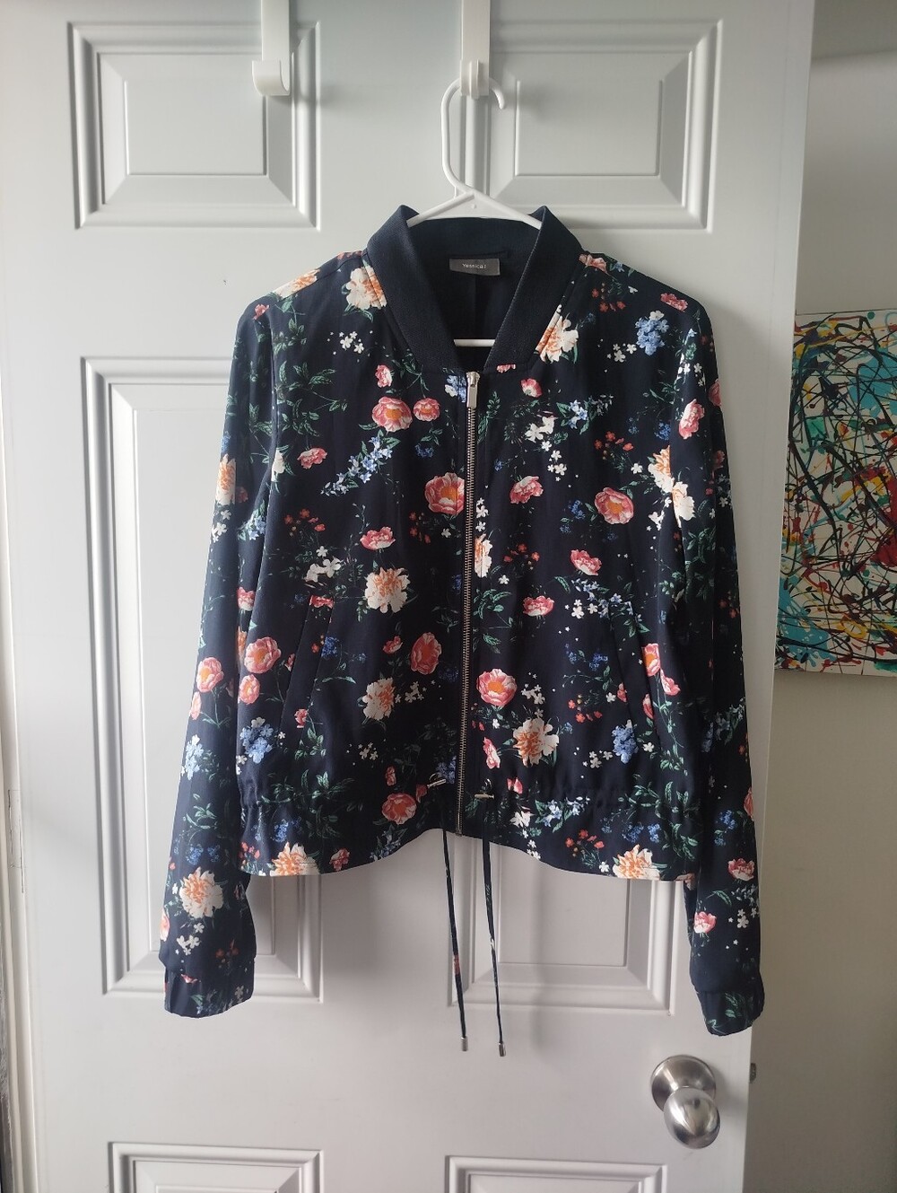 Floral Bomber Jacket